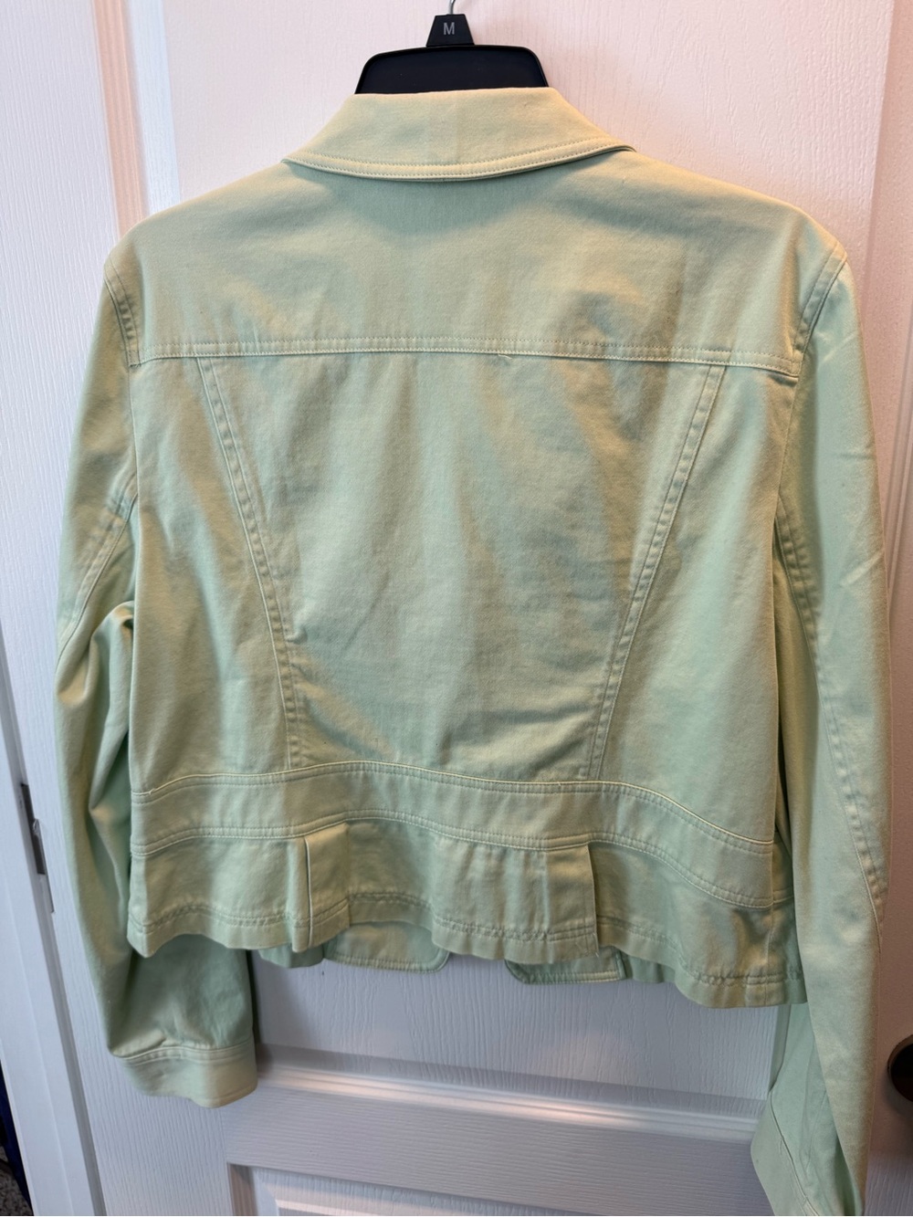 INC International Concepts Mint Green Denim Jacket - Picture 4 of 4